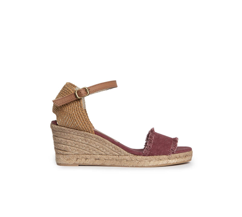 Single Fringes Band Terra Cotta Medium Wedge