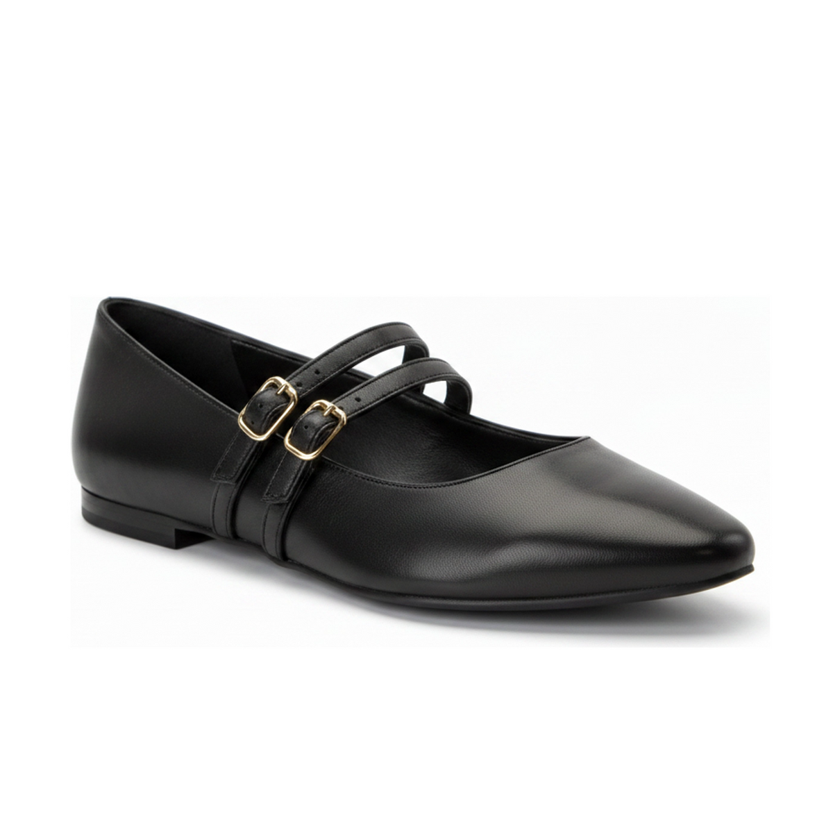 Amelie Double Strap Mary Jane - Black