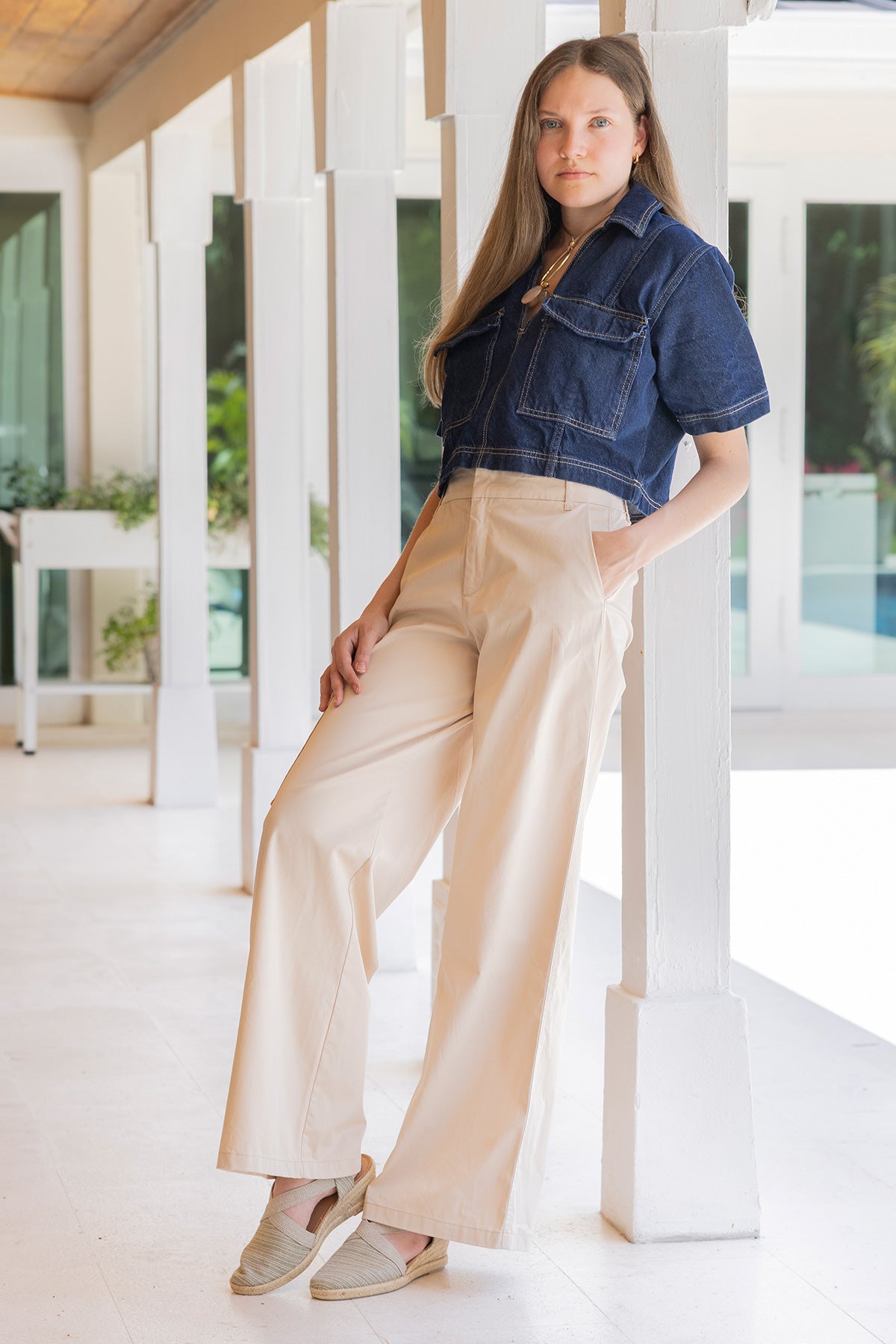 Barbate Olive Stripes Low