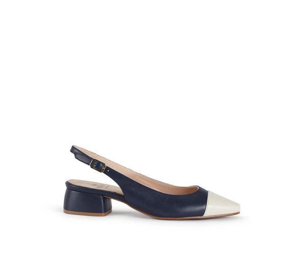 Berta Sutil Navy with Nude Tip