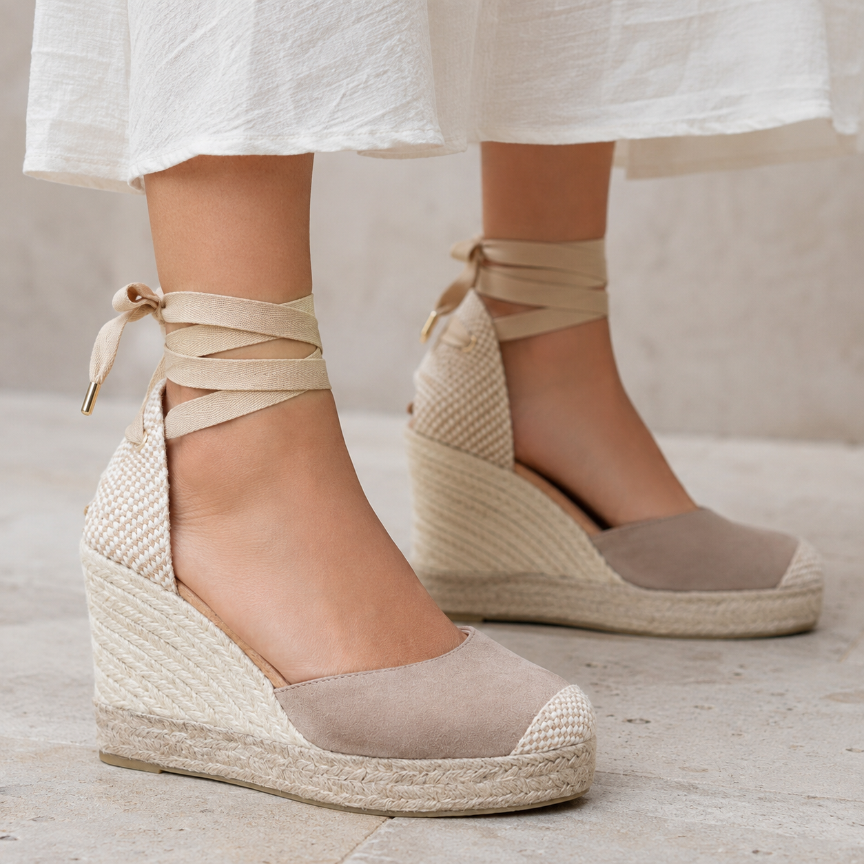 Jimena High Laces Wedges