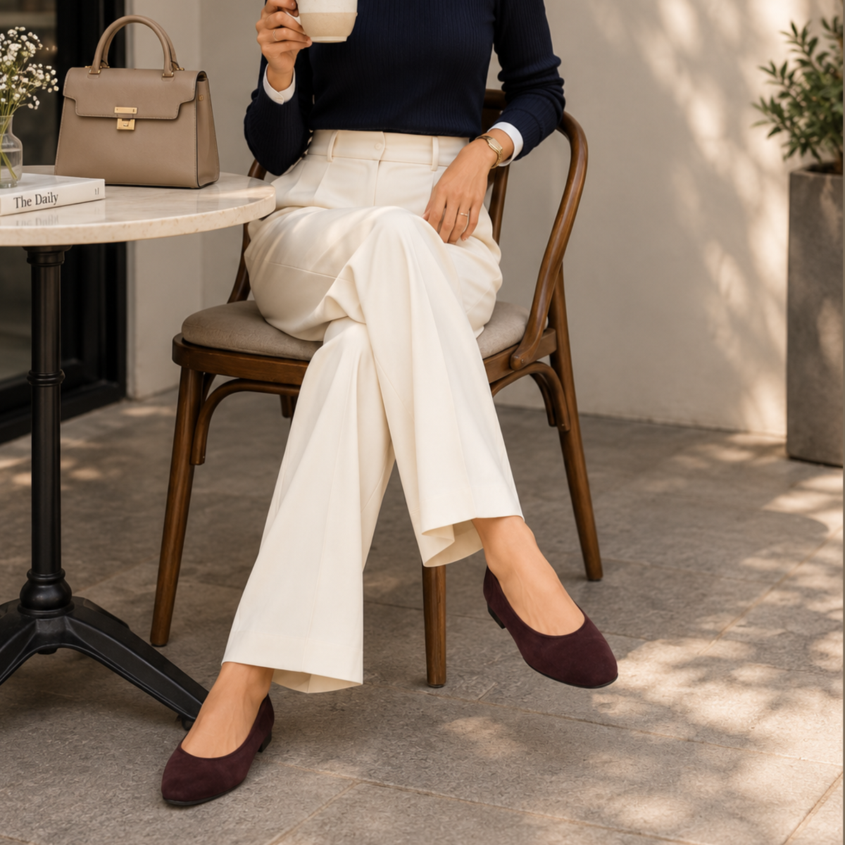 Lucrecia Suede Flat