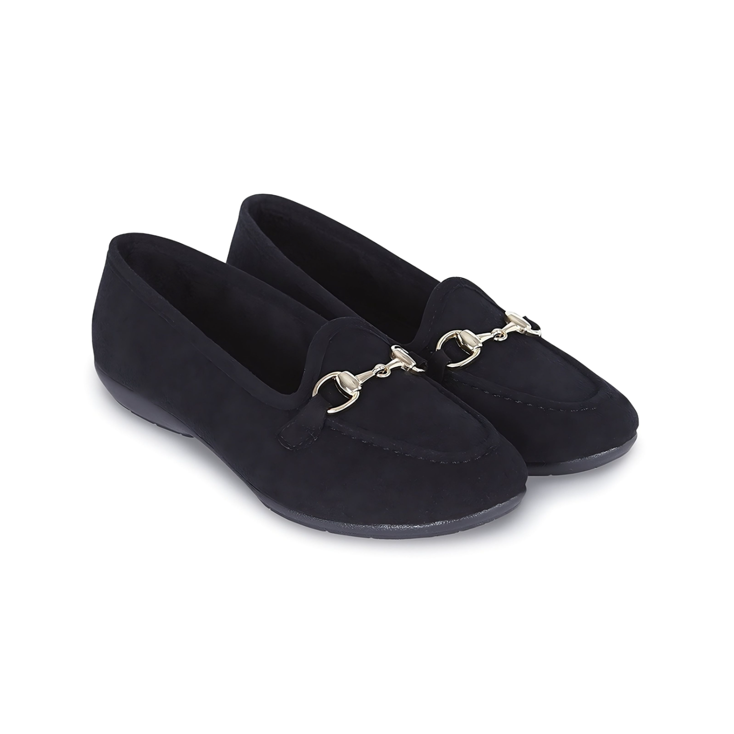 Royal Buckle Slipper - Black