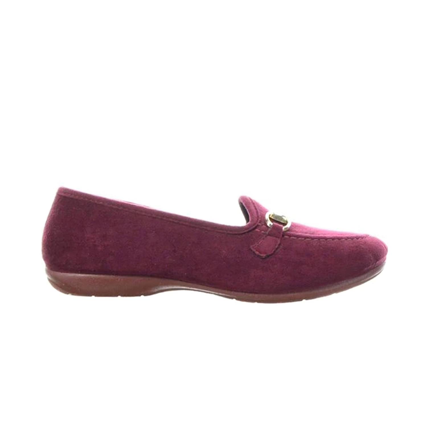 Royal Buckle Slipper - Burgundy