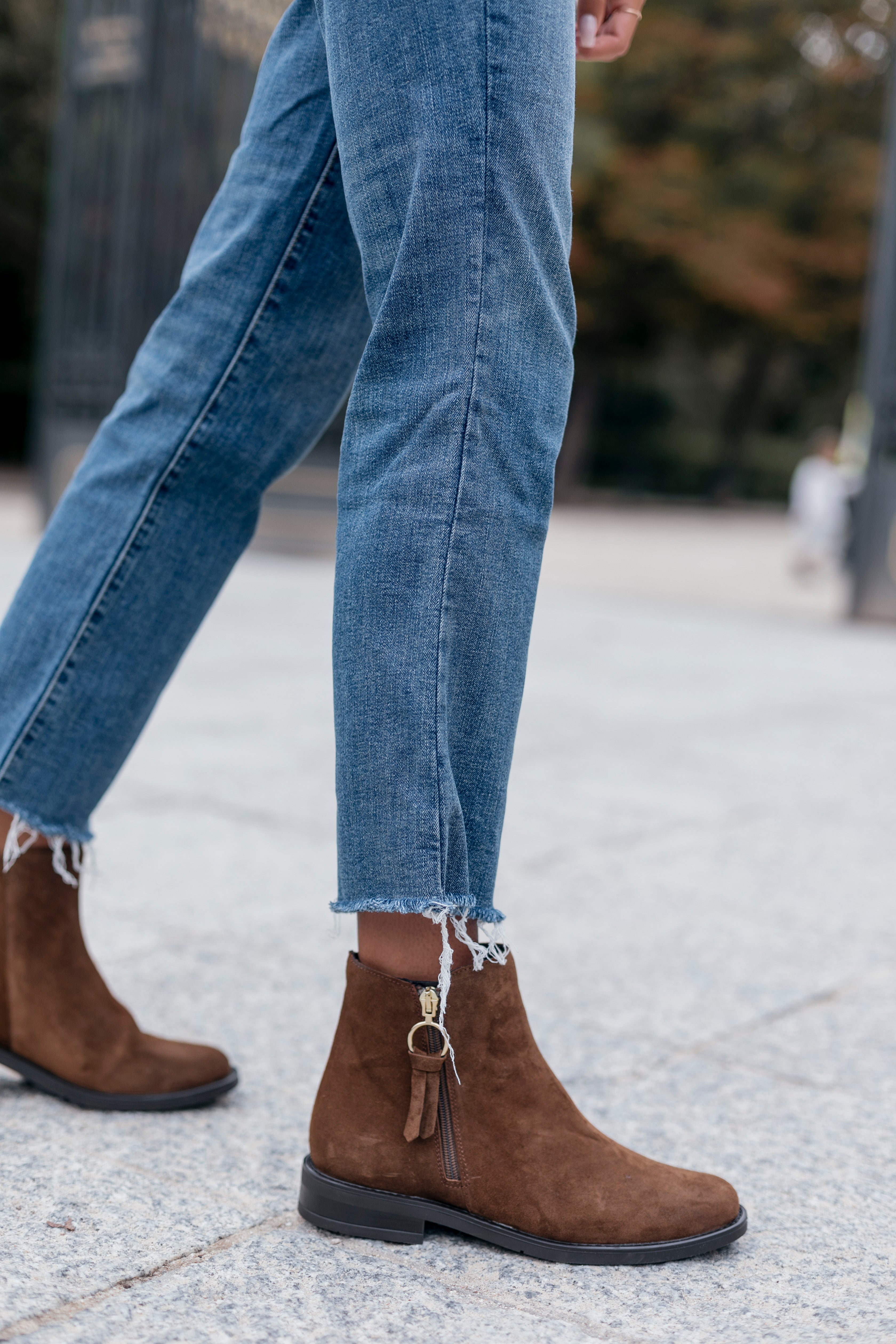 Cottage Chestnut Suede Bootie