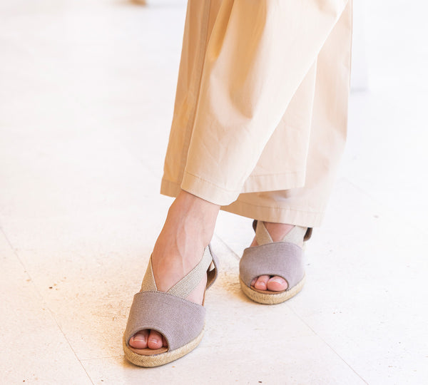 Floirac Taupe Low wedge