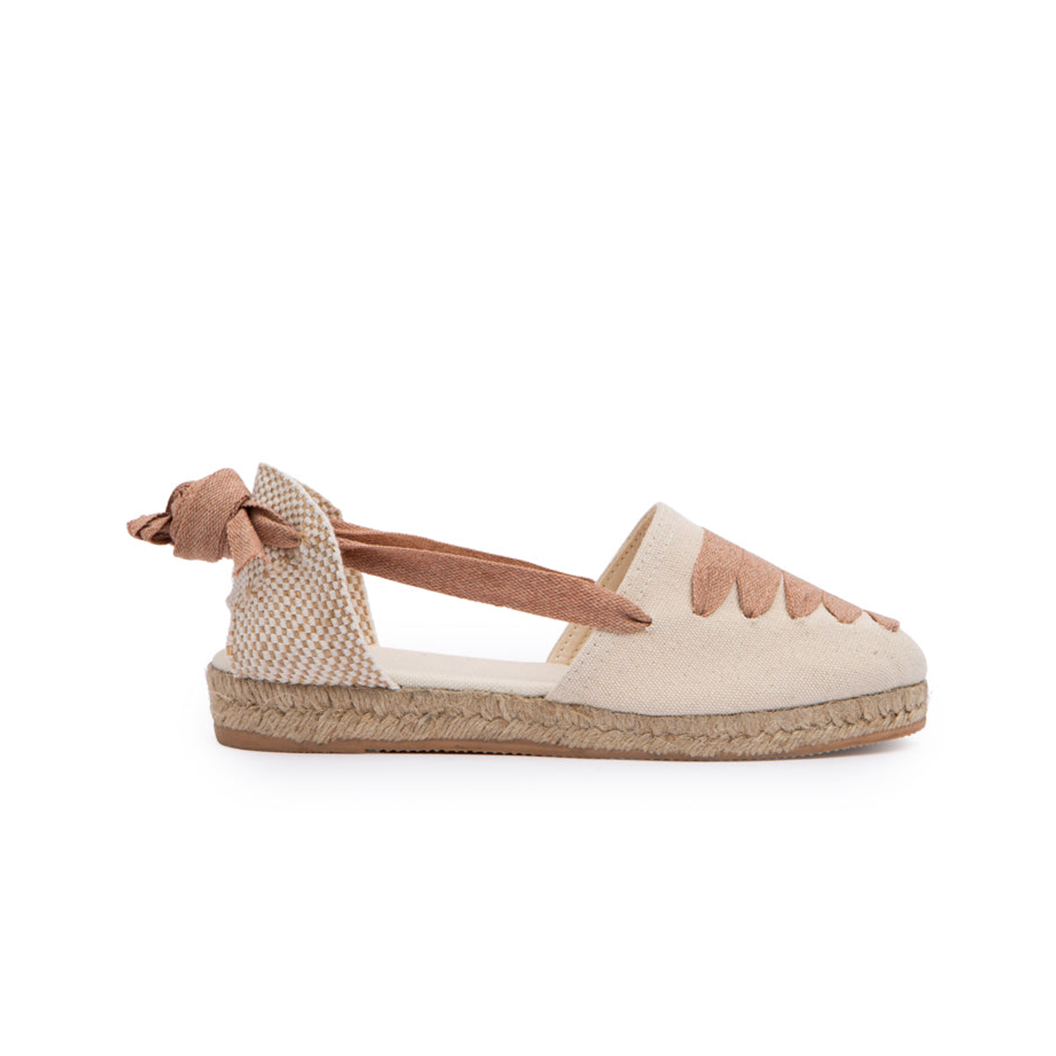 Gimena Ivory Top Laces Espadrille