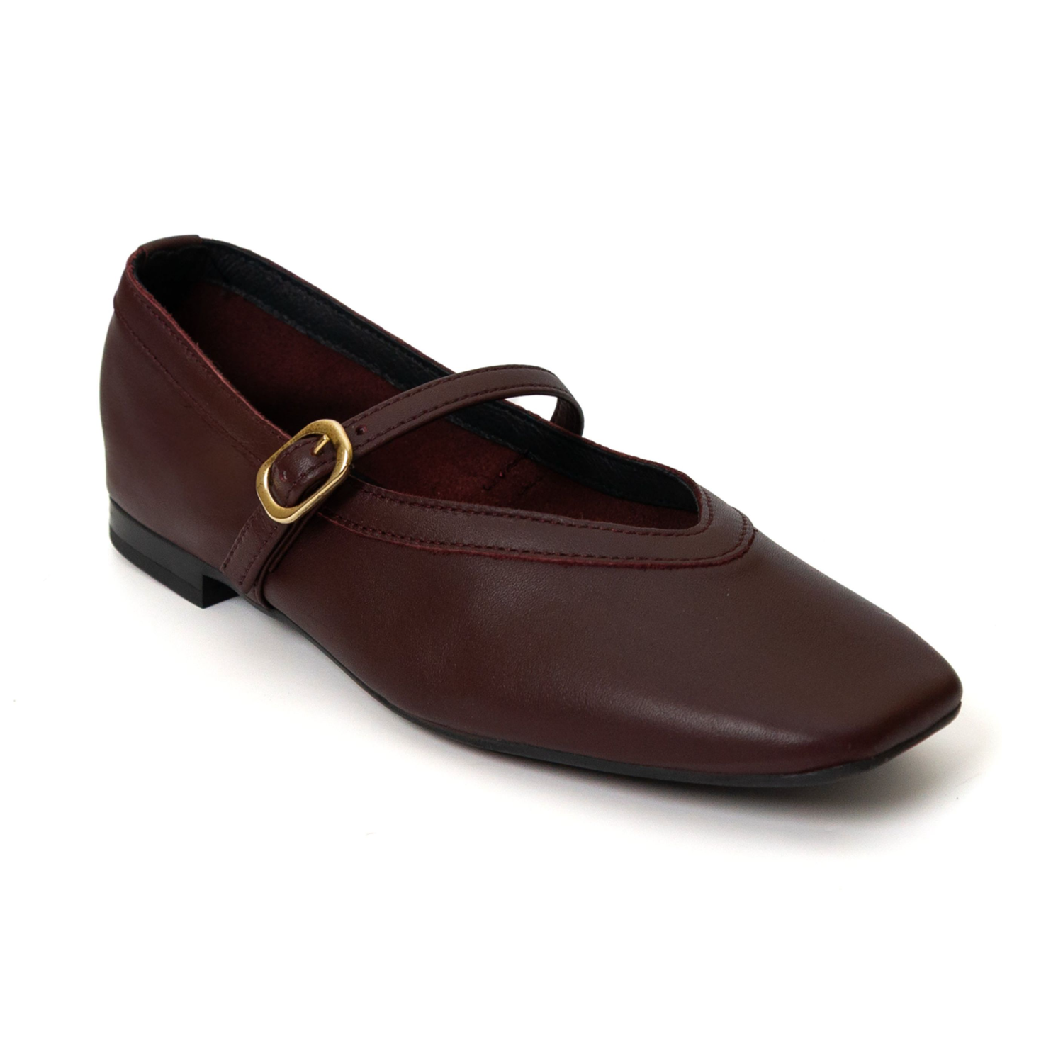 Greta Mary Jane - Burgundy