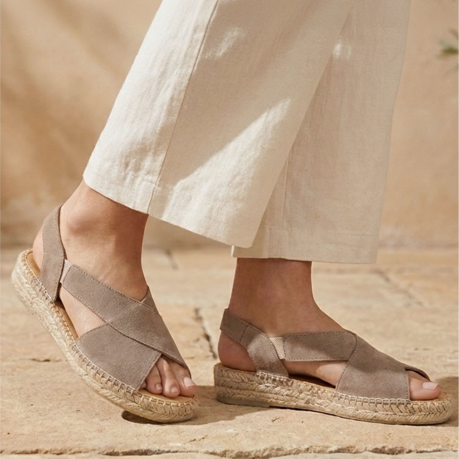 Hamptons Espadrille - Taupe