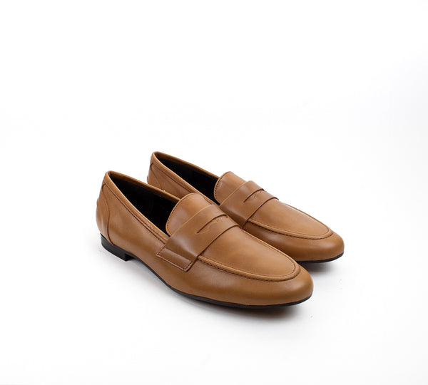 Toledo Penny Loafer Havana Tan Leather