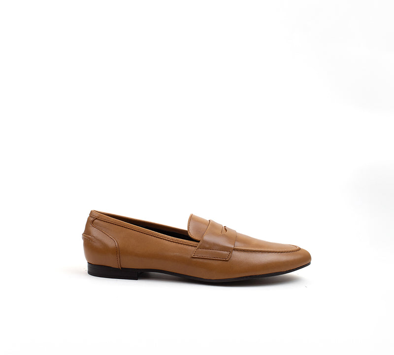 Toledo Penny Loafer Havana Tan Leather