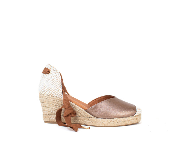 Jimena Bronce Medium Wedge Laces