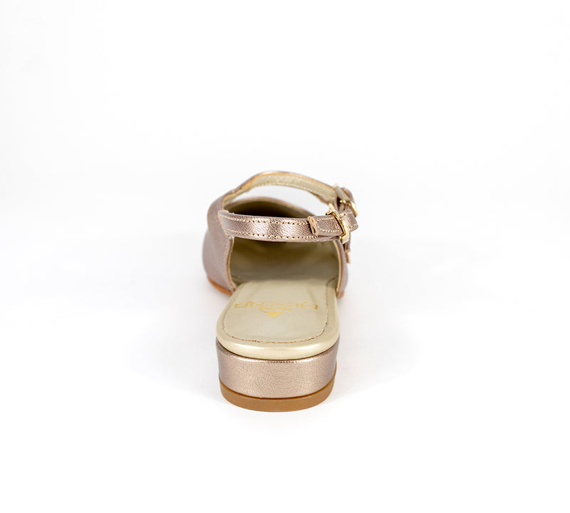 Mary Jane Champagne Doble Strap