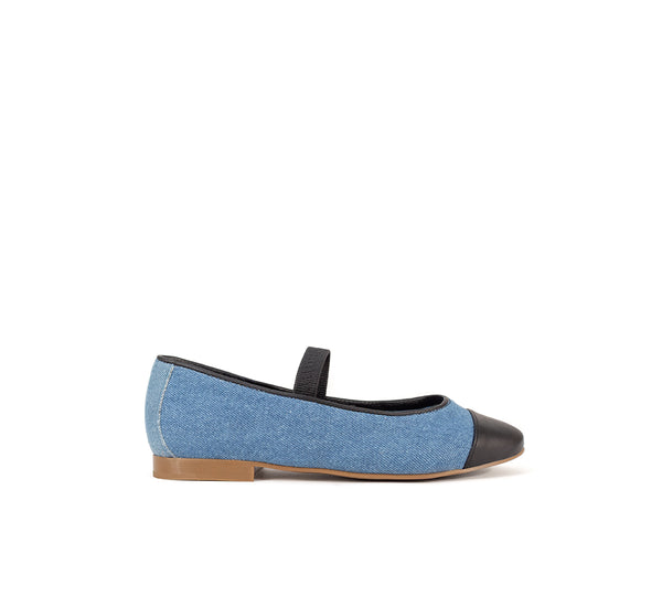 Monique Strap Denim Noir