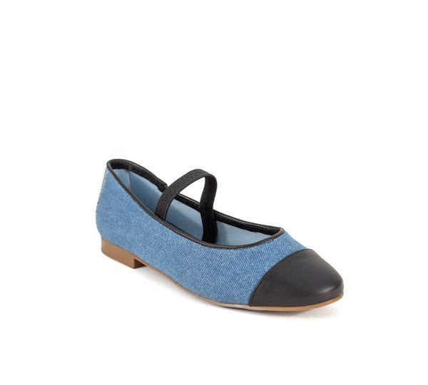 Monique Strap Denim Noir
