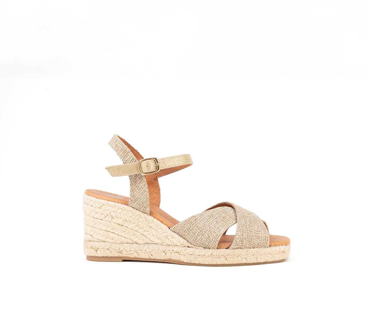 Jimena Weaved Taupe Crisscross