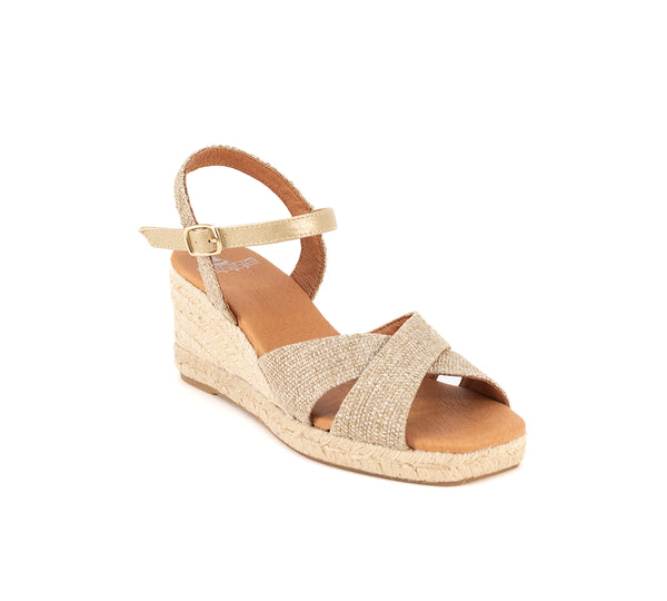 Jimena Weaved Taupe Crisscross