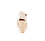 Jimena Weaved Taupe High Wedge