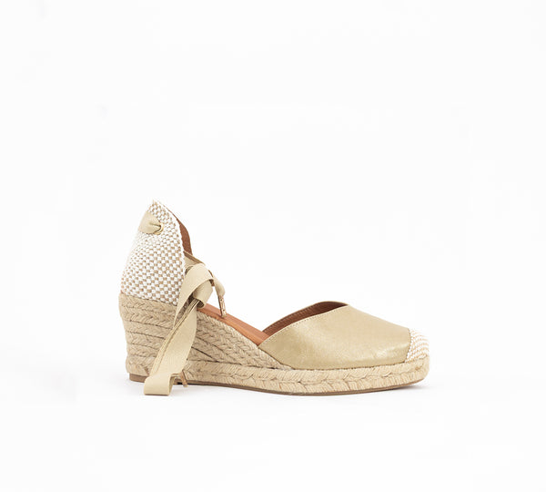 Jimena Gold  Medium Wedge Laces
