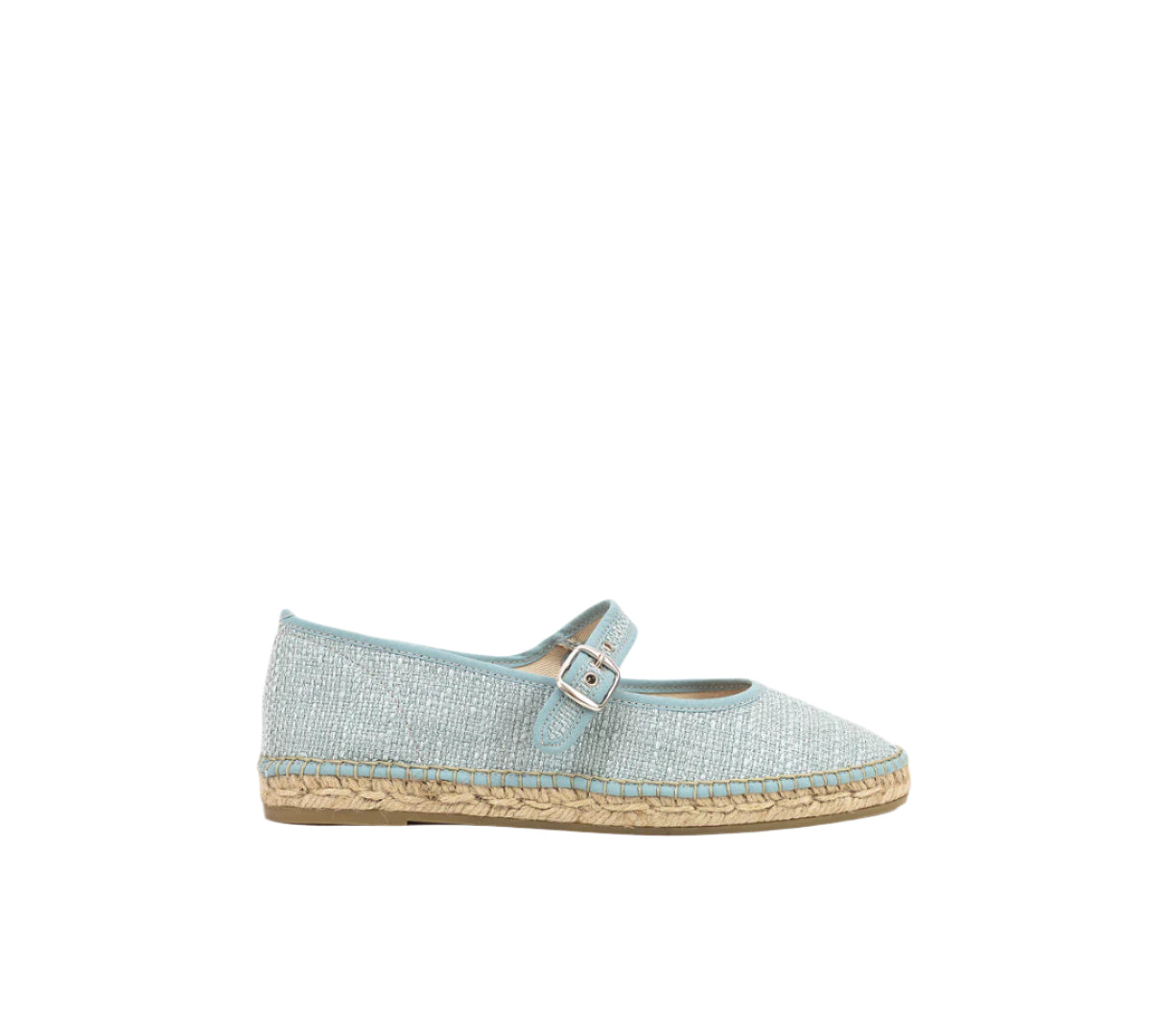 Espadrille Mary Jane Weaved Pale Blue