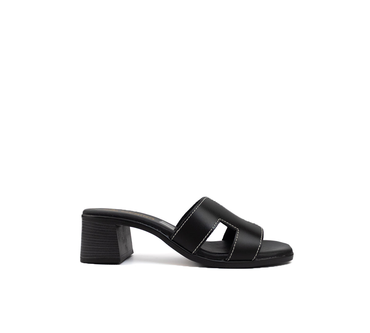 Sorrento Black Medium Heel
