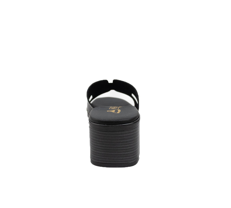 Sorrento Black Medium Heel