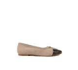 Belle Taupe Suede Cap Toe Expresso