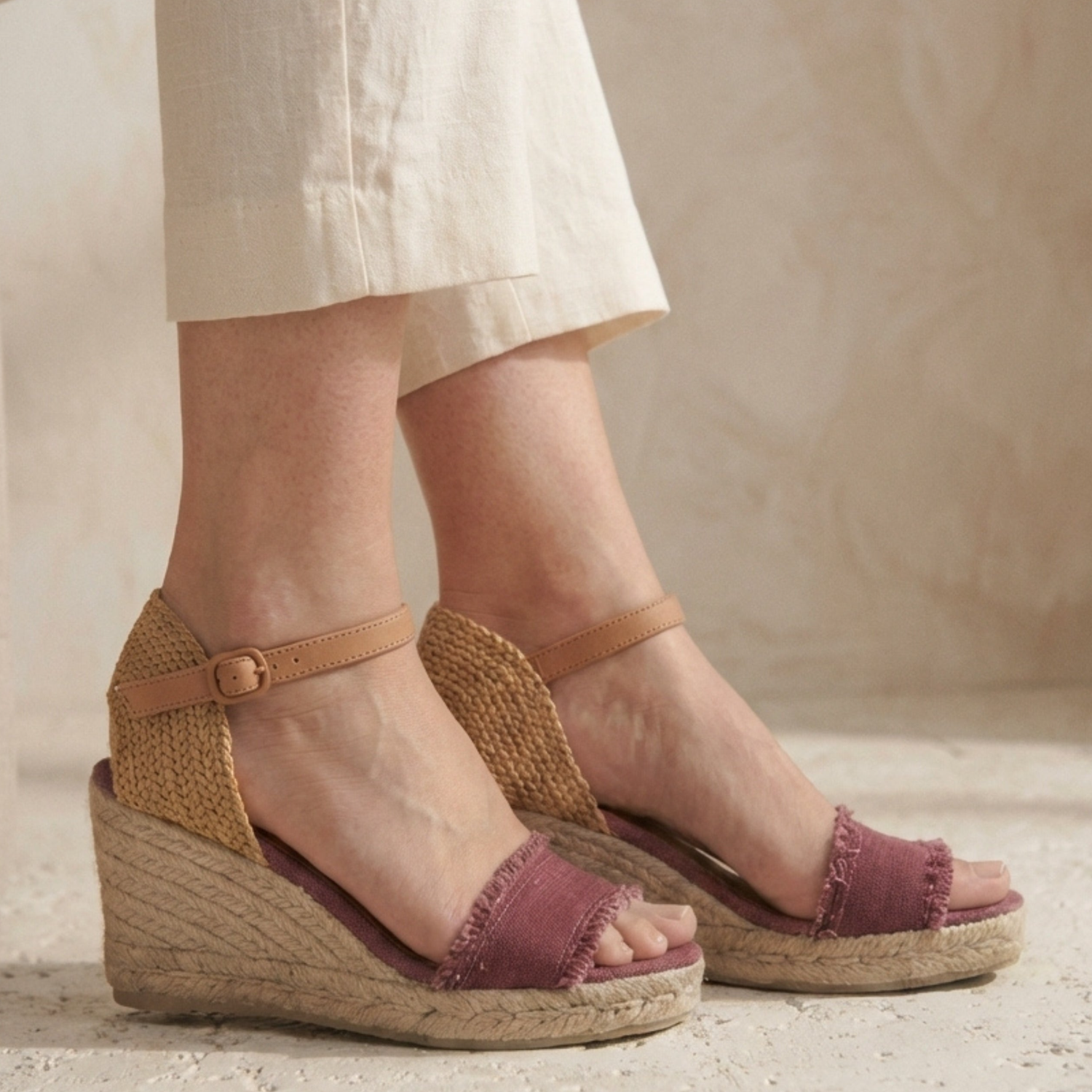 Inesa Wedge - Salmon