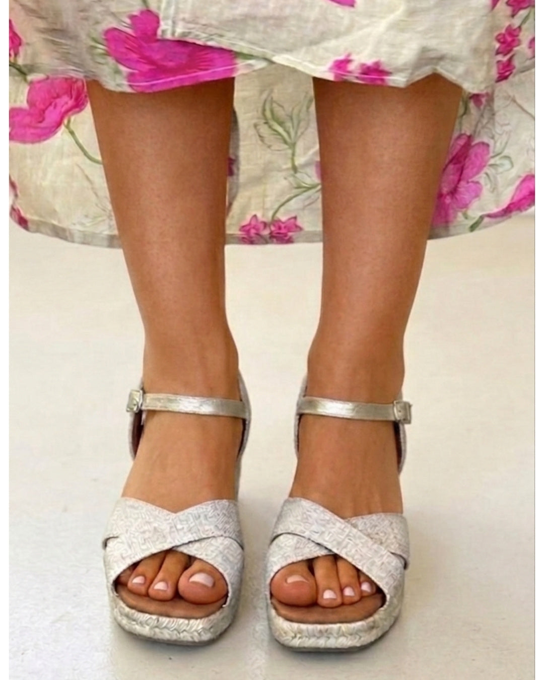 Jimena Mid Double Band Gold-Woven
