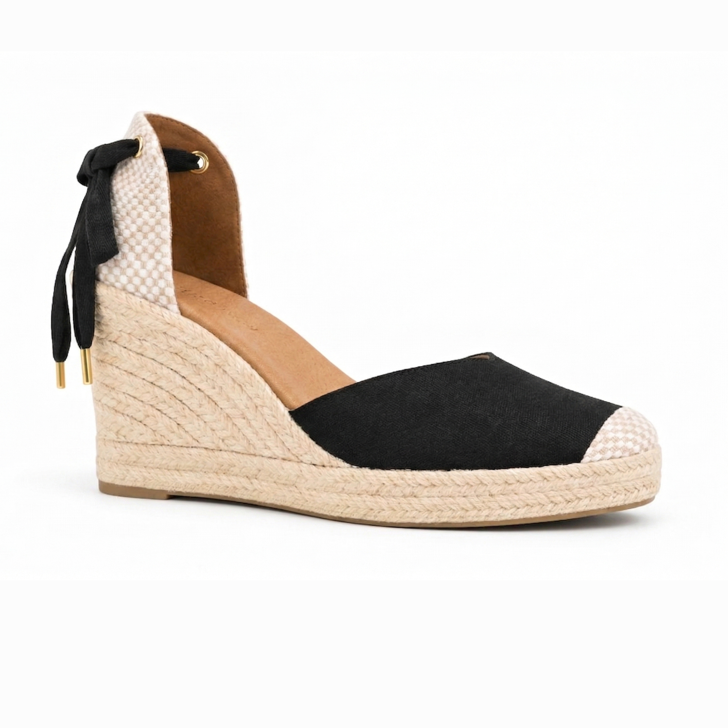 Jimena High Laces Wedges - Black