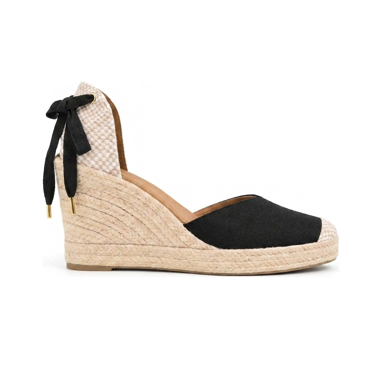 Jimena High Laces Wedges - Black
