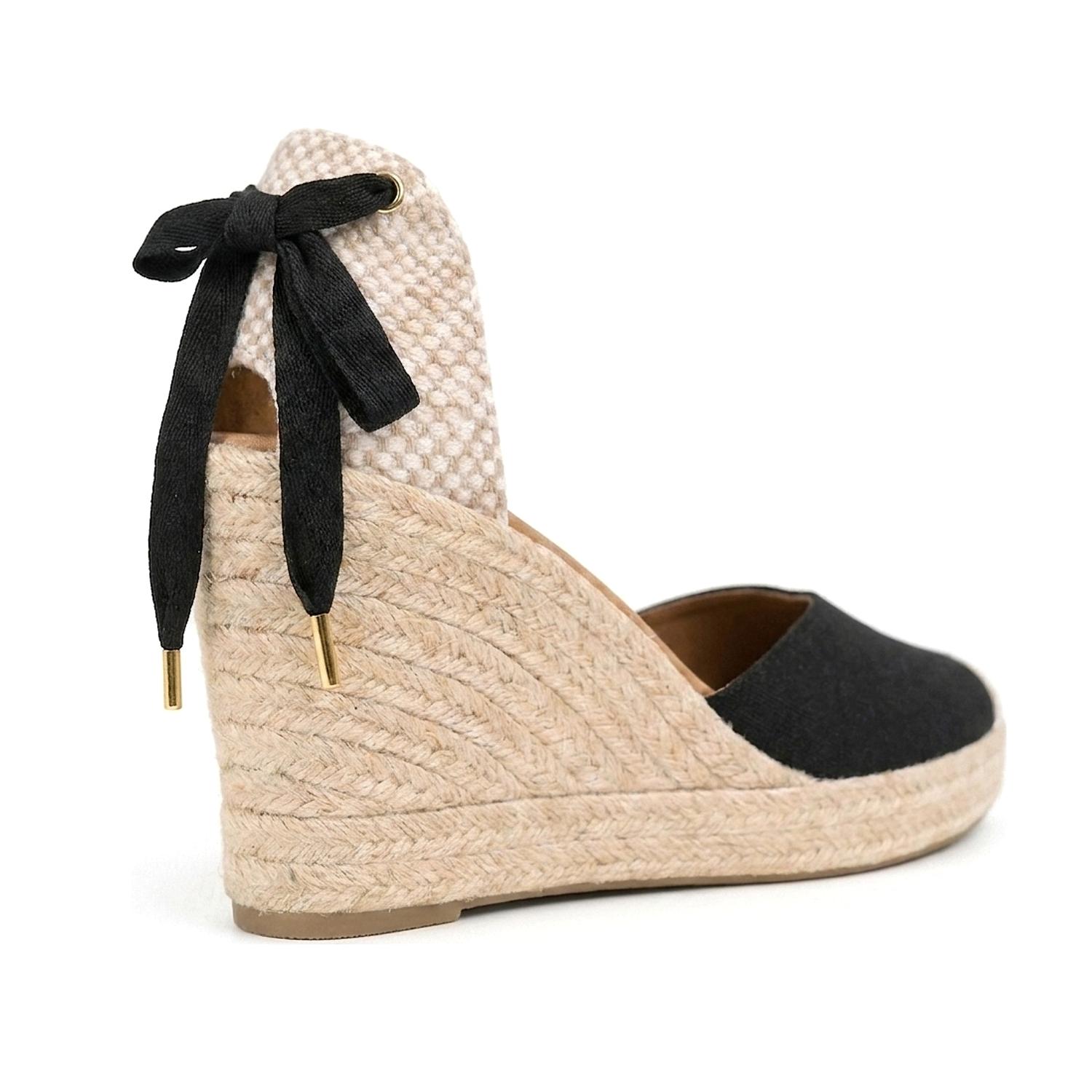 Jimena High Laces Wedges - Black