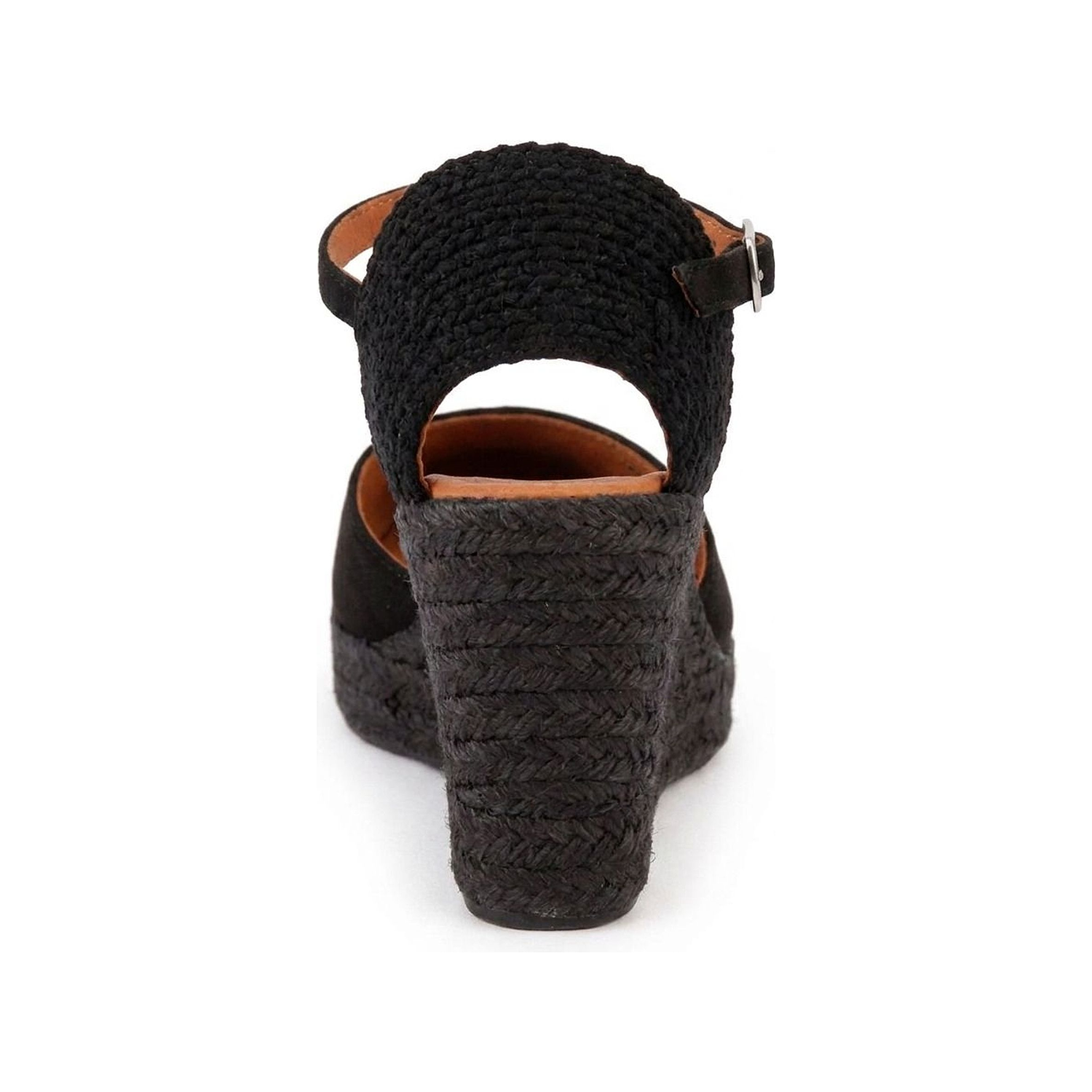 Jimena High Strap Wedges - All Black