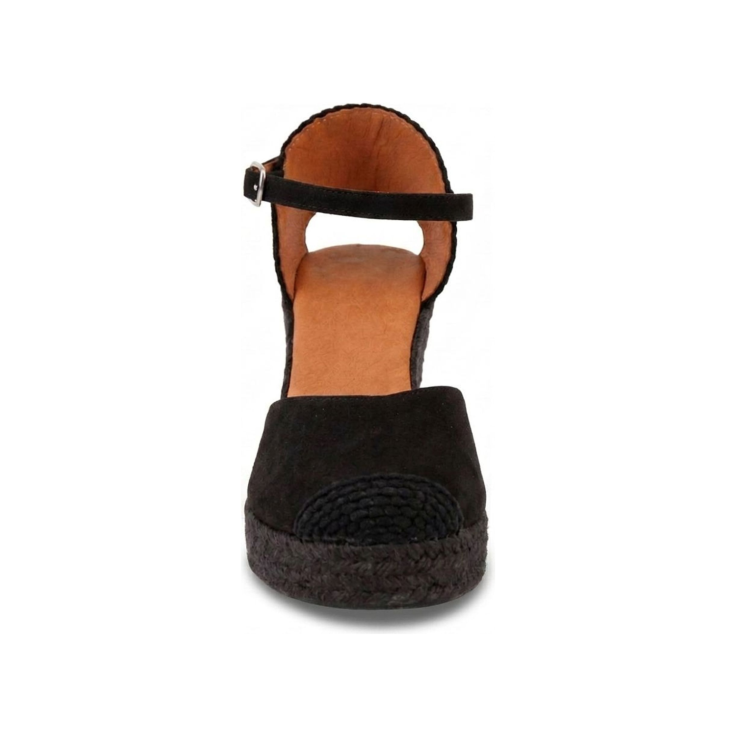 Jimena High Strap Wedges - All Black