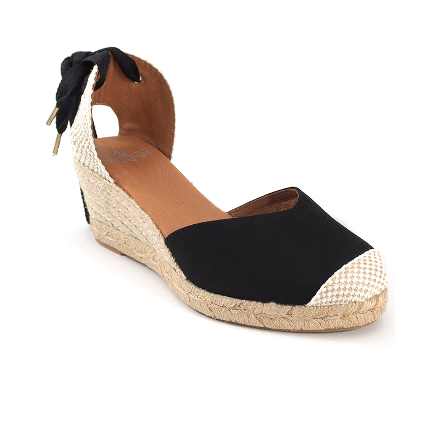 Jimena Medium Laces Wedges - Mid Black
