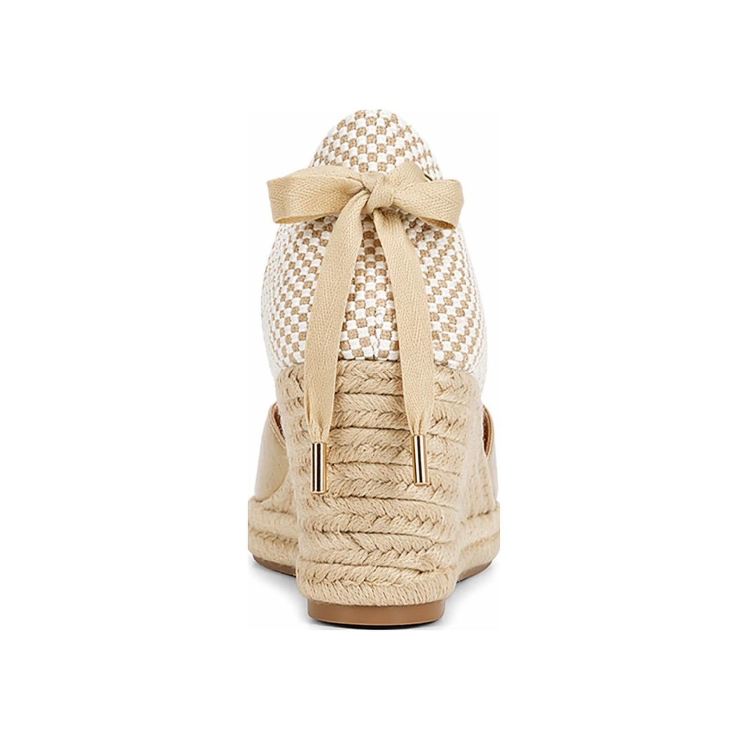 Jimena Mid Laces Wedges - Champagne