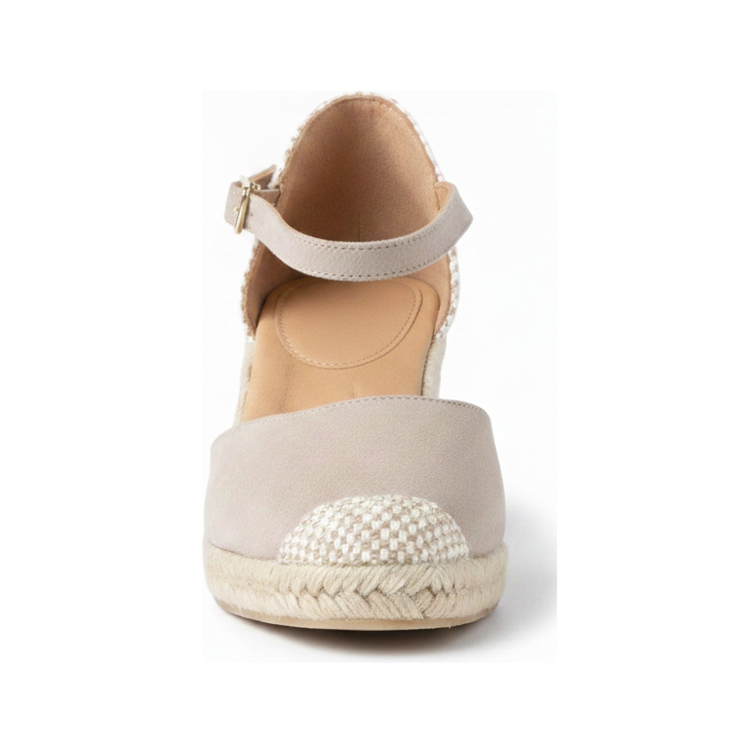 Jimena Medium Strap Wedges - Taupe