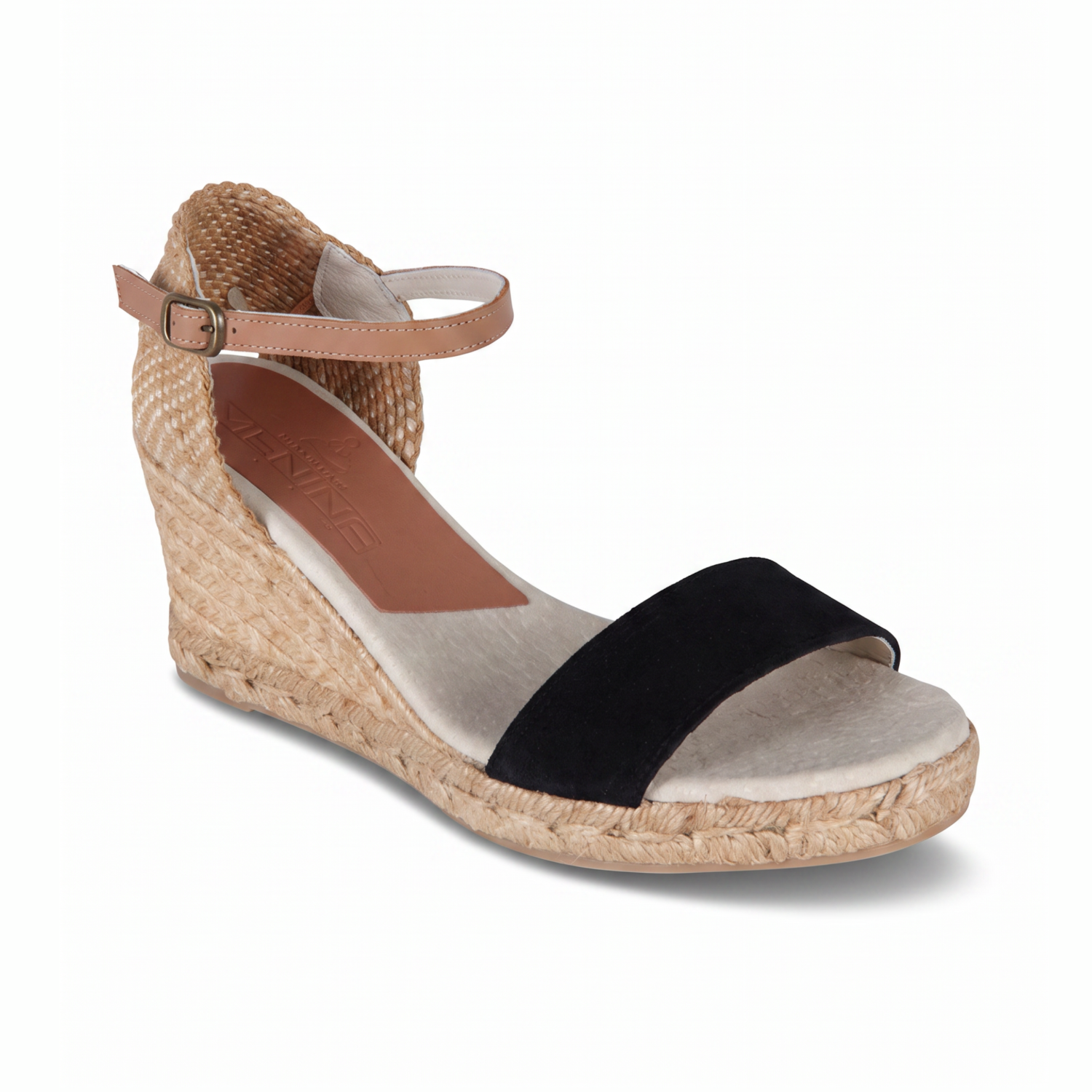 Jimena Single Band Wedges - Black