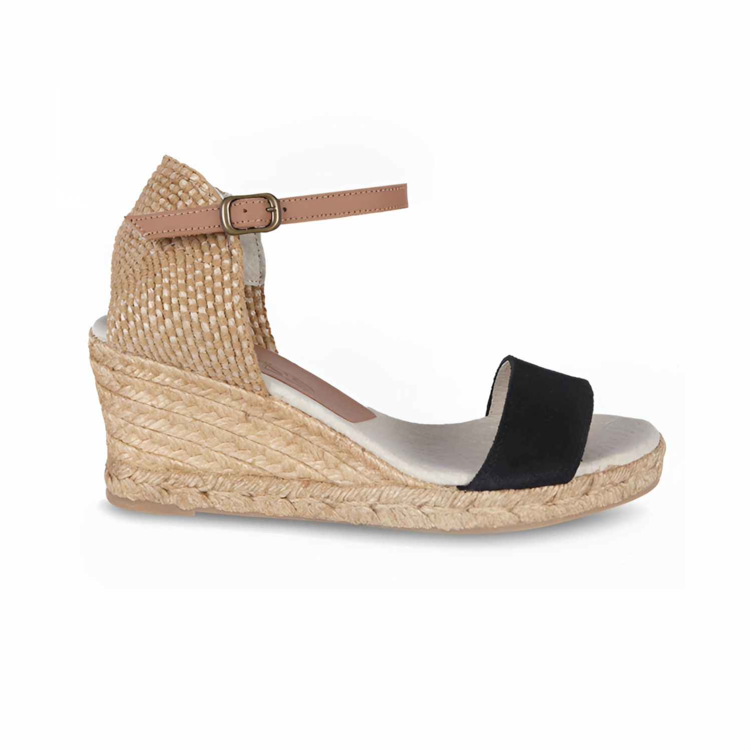 Jimena Single Band Wedges - Black