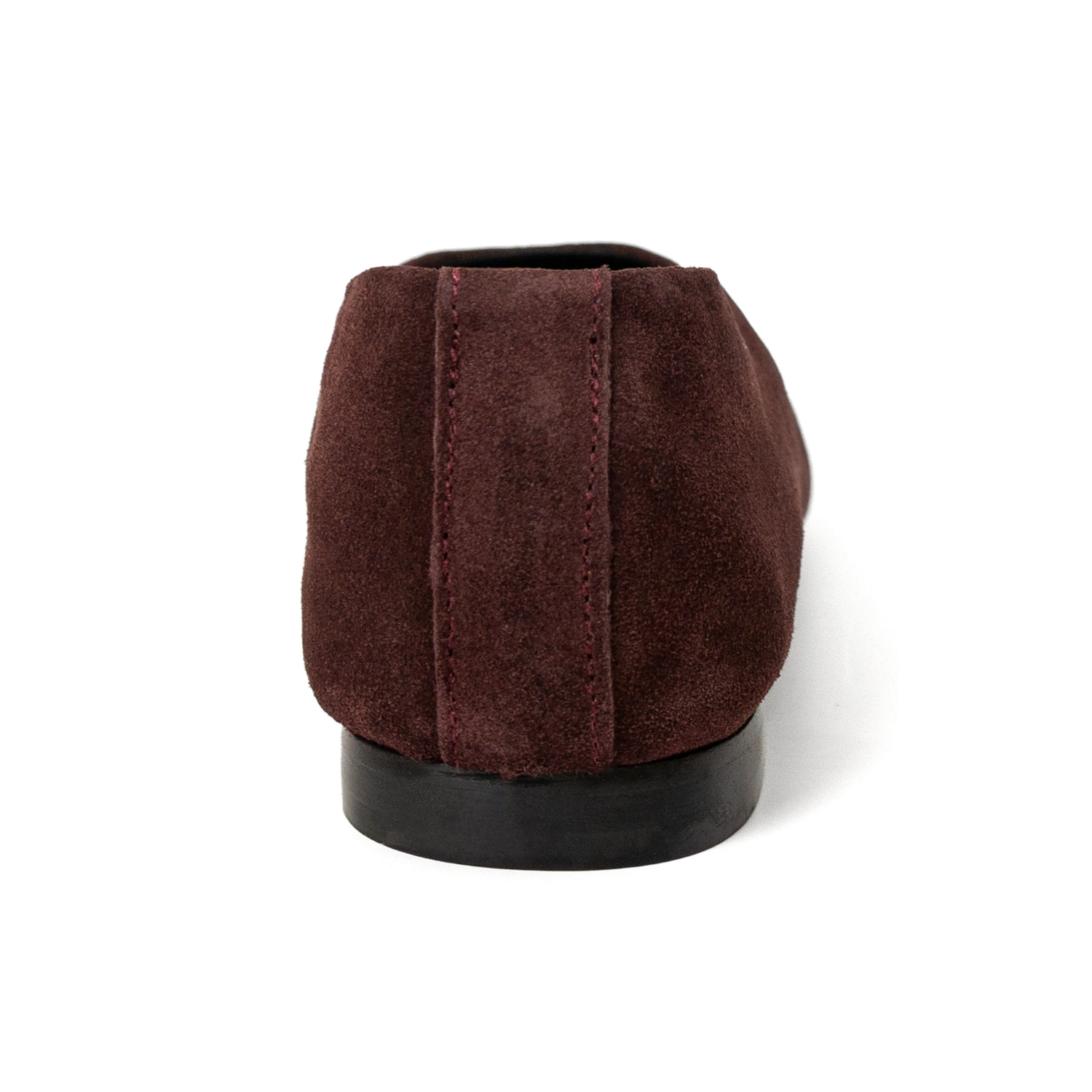 Lucrecia Suede Flat - Burgundy