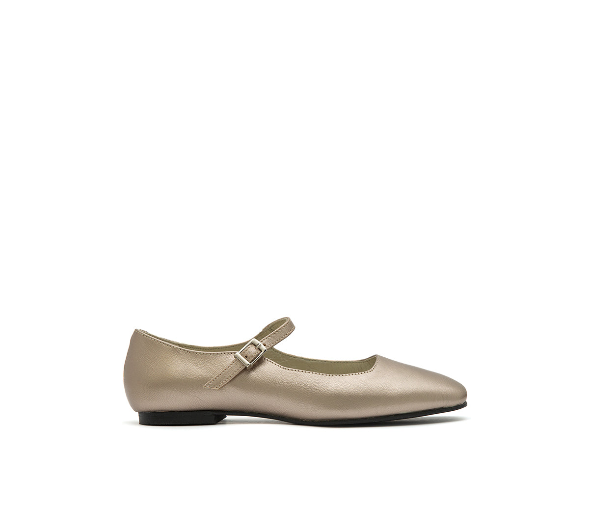 Mary Jane Square Toe Light Gold – Menina Step | Handmade in