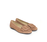 Ana Suede Camel Big Buckle