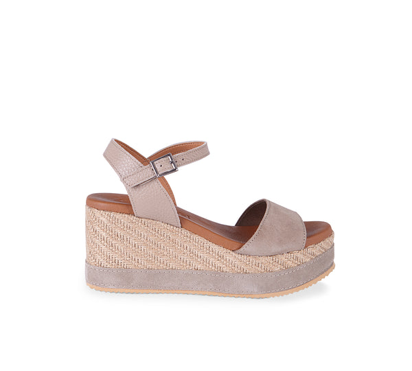 Conil Taupe Wedge