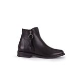 Cottage Black Leather Bootie