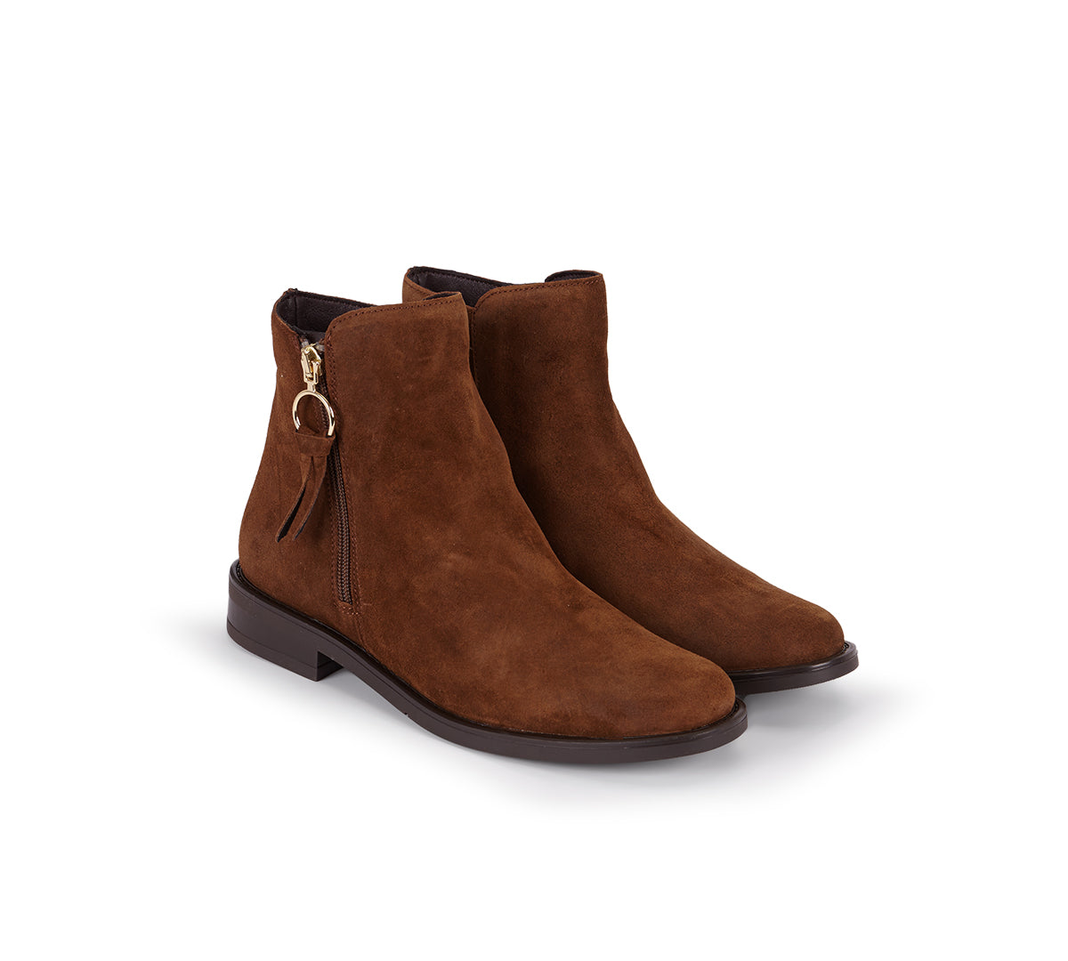Cottage Chestnut Suede Bootie