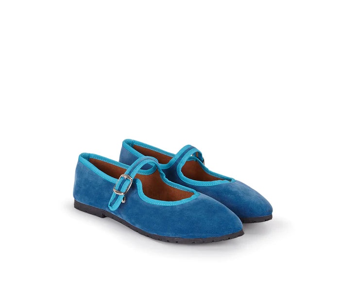 Bergamo in Mediterranean Blue Velvet