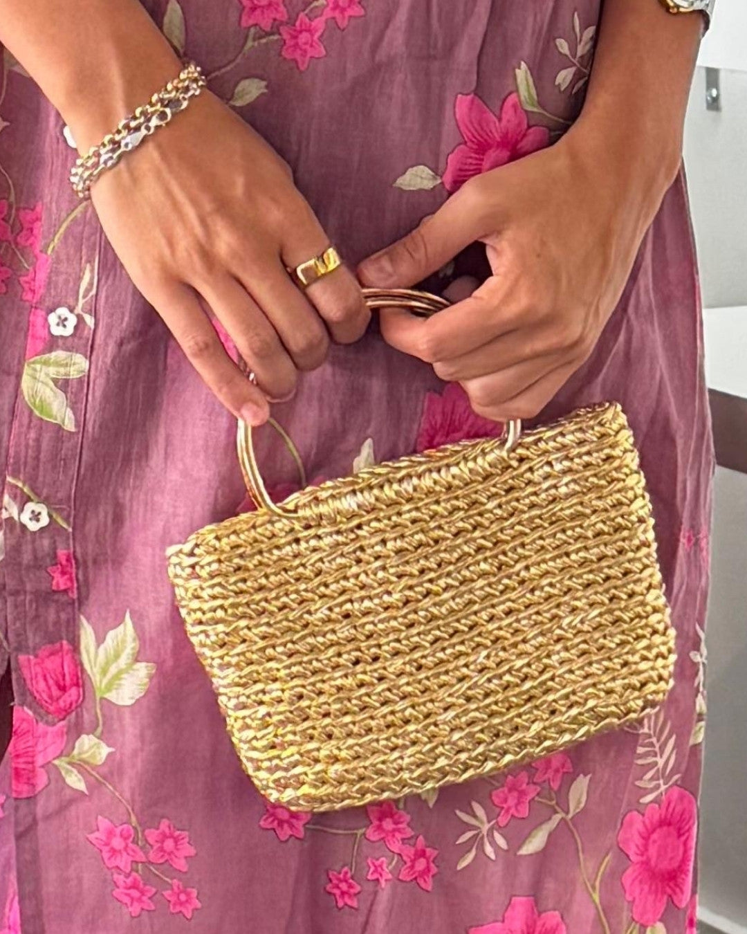 Macarena Gold Clutch