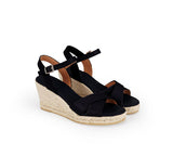 Martell Black Crisscross Medium Wedge