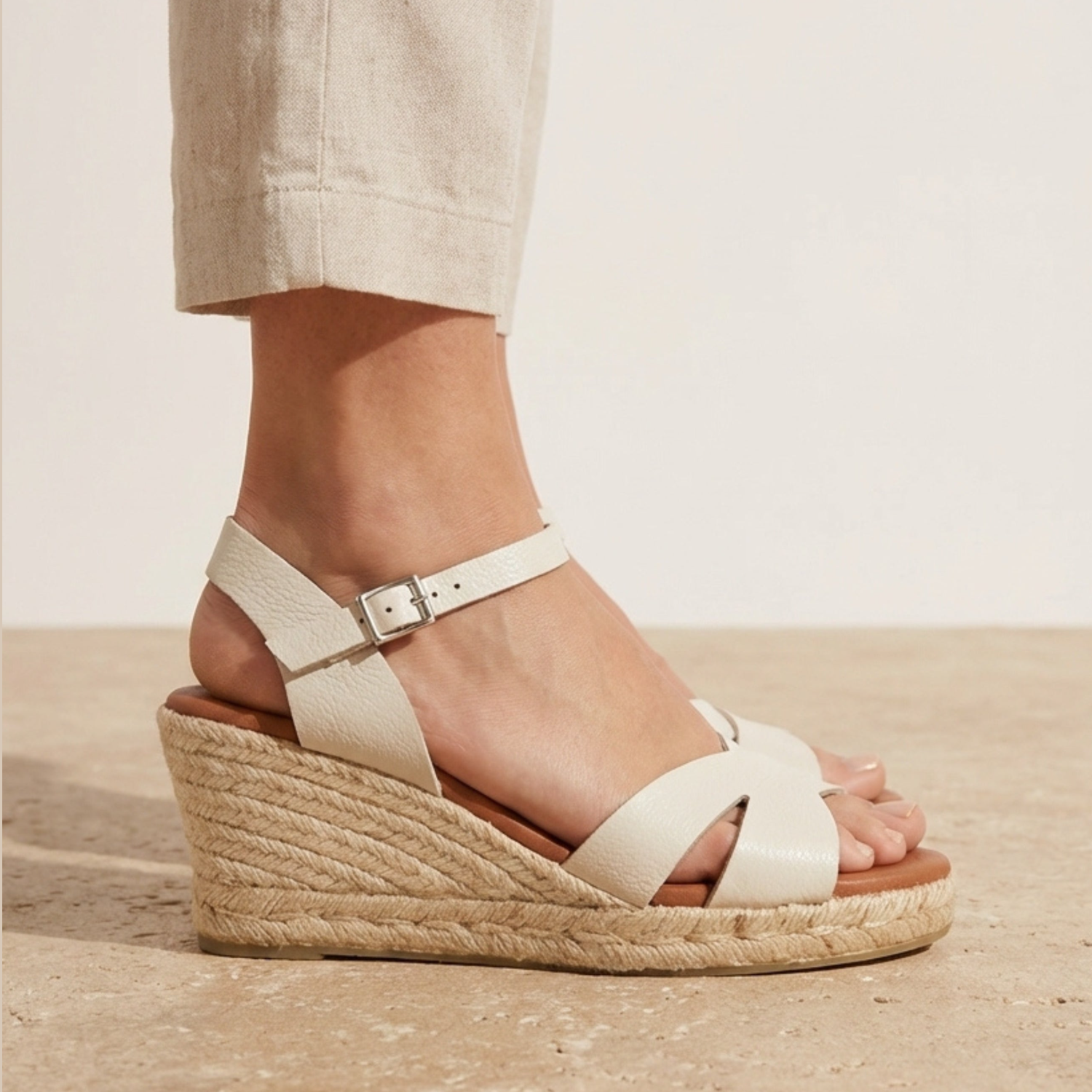 Martell Espadrille - Cream