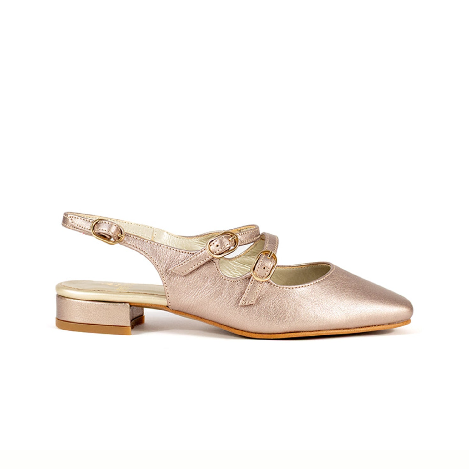 Mary Jane Champagne Double Strap